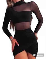 Vestidos Color Negro Sexy De Fiesta Casual Talla Estándar