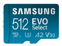Samsung Micro Sd 512gb Evo Microsdxc 130mb/s A2 V30 Uhd 4k