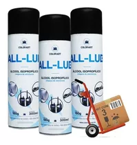 3 Spray Álcool Isopropílico Limpa Placa E Circuito 300ml