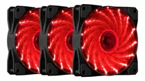 Kit 3 Cooler Fan Led Rgb 120mm Ventoinha P Gabinete Pc Gamer