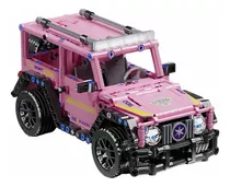 Carro Lego Blocos De Montar Jeep Rosa