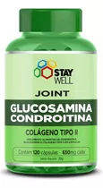Glucosamina + Condroitina + Colágeno Tipo 2 100% Puro 120 Cp