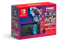 Consola Nintendo Switch Mk 8 Deluxe (juego Digital + 3 M)