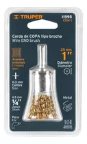 Cepillo Alambre Latonado T/brocha 1  P/taladro 1/4  Truper