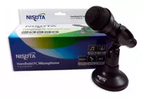Microfono Para Pc Reforzado Nisuta Ns-mic180 Plug 3.5mm Gtia
