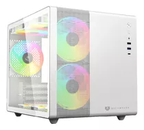 Gabinete Gamer Balam Rush Tank Mini Gi930 Mini Torre M-atx Color Blanco