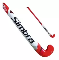 Palo Hockey Simbra Glassy Pipa Fibra 34 Al 38 Tyttennis Color 38 - Blanco C/rojo