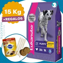 Comida Eukanuba Cachorro Raza Mediana 15 Kg + Regalo + Envío
