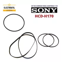 Kit De Correas Para Caseteras Cds Sony Hcd -h170