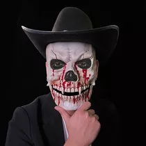 Máscara De Esqueleto Para O Dia Das Bruxas Boca Móvel