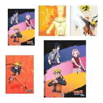 Kit 5 Cadernos Do Naruto Brochura Grande Capas Sortidas 80 F