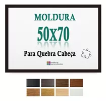 Moldura 50x70 Preto Quebra Cabeça Grow 1000 Pcs Com Petg