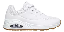 Tenis Skechers 73690 Uno Blanco Unisex Comodo Ligero Deporte