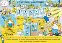 Kit Imprimible Candy Bar Los Simpsons Editable Ppt