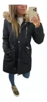 Campera  Parka Larga Reversible Mujer The Big Shop