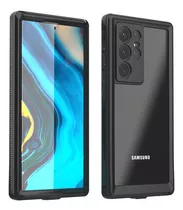 Carcasa Para Samsung S22 Ultra Sumergible Antigolpes Outdoor Color Negro