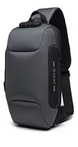 Ozuko Sling Usb Mochila Antirrobo Para Hombre