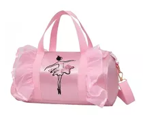 Bolso Para Ballet Danza Satin Rosado Bailarinas Ensayo 