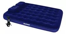 Colchón Inflable Bestway Doble 2almohadas Inflador Psm150007