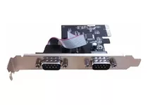 Tarjeta Pcie De 2 Puertos Serial Db9 Rs232 Trautech