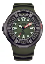 Relógio Masculino Citizen Bj805717x Promaster Eco Drive Mesh Color Verde Cor Do Bisel Preto Cor De Fundo Verde