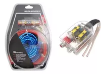 Pack De Kit Cable 1500w + Convertidor Rca Amplificador Autos