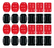 Kit De 12 Bases 6 Curvas Y 6 Planas Para Gopro + Adhesivos