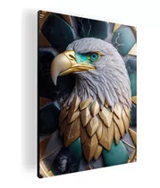Cuadro Decorativo Coleccionable Animales De Jade 42x60 Cm