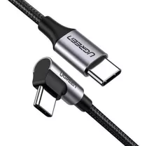 Cable Usb C A Usb C Carga Rápida De 60w 90° 2 Metros Ugreen