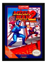 Quadro Decorativo Capa A4 25x33 Mega Man 2 Nintendinho Nes