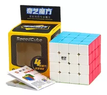 4x4x4 Qiyuan Marca Qiyi Cubo Velocidad Básico Color De La Estructura Stickerless