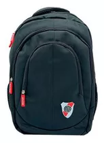 Mochila Escolar River Plate Moc-rp07 Color Negro