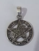 Dije Tetragramaton Plata 925 23 Mm. 