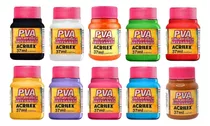 Tinta Pva Para Artesanato Acrilex  37ml 10 Unidades Oferta