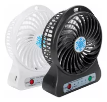 Mini Ventiladores Recargables Con Luz Led (2 Unidades)