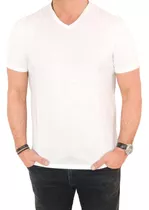 Remera Hombre Algodón 100% Pima Cuello V