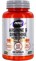 Arginina/l-ornitina 1500mg 120caps ,energia, Vitalidad,