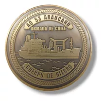 Medallón Buque De La Armada De Chile-araucano