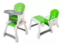 Silla Periquera Bebe Prinsel Caddy 2 En 1 Mesa Actividades Color Verde/gris