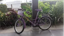 Bicicleta Monark Brisa Infantil Aro 20 Aço Carbono Violeta