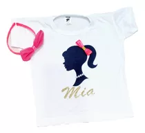 Remera Barbie De Modal Para Nenas, Personalizada