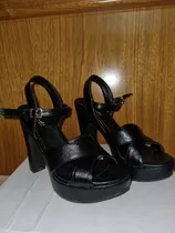 Zapatos Taco Alto De Mujer