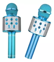 Microfone Bluetooth Karaoke Muda Voz Gold Rosê Ws858