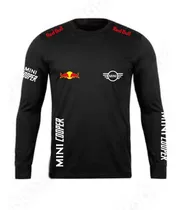 Polera Manga Larga Mini Cooper Red Bull