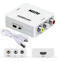 Convertidor Adaptador De Hdmi A Rca Video Version 1080p