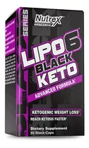 Lipo 6 Black Keto - Nutrex - 60 Caps. / Quemador + Envio 