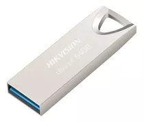 Pen Drive Hikvision 64gb Original Usb 3.0 M200 Series Prata