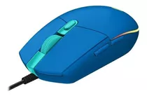 Mouse Logitech G203 Lightsync Gaming, Color Azul, Optico Usb