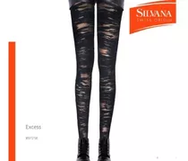 Medias Silvana Excess Efecto Roto 9725e Lenceria Bandida