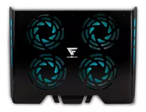 Base Enfriadora Laptop Game Factor Cpg400 4 Ventilador Rgb Color Negro